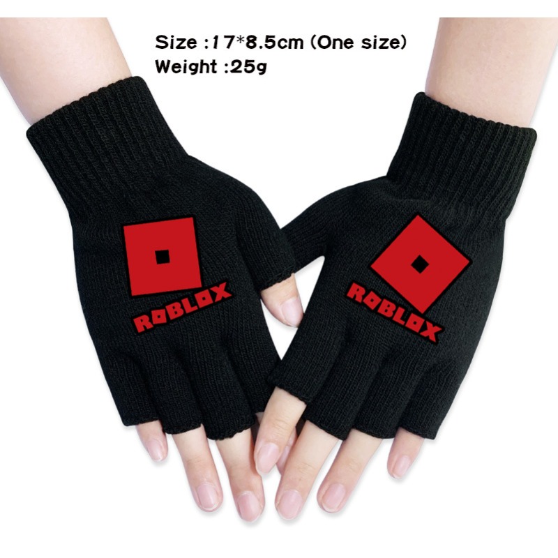 Touch Screen Gloves - Popüler Oyun ROBLOXS Figür Baskılı Parmaksız